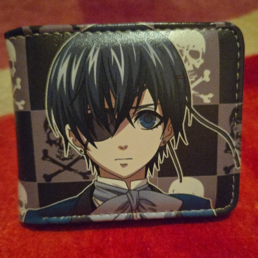 New black butler anime manga leather wallet